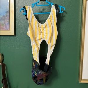 Fun striped dance leotard